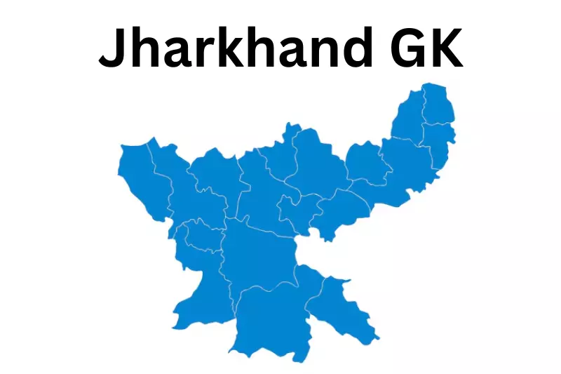 A detailed map of Jharkhand , showcasing its provinces, major cities, and geographical features.