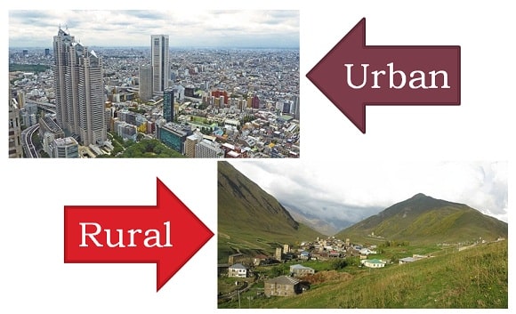 What Is Difference Between Urban And Rural Life