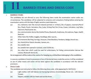 neet dress code