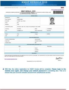 How to fill KMAT Kerala Application Form 10