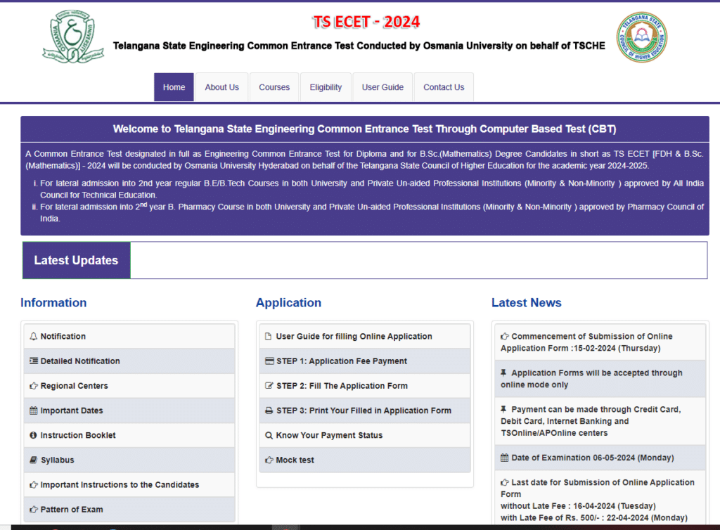 TS ECET 2024 Application Form (Till 28th Apr.), Registration, Apply